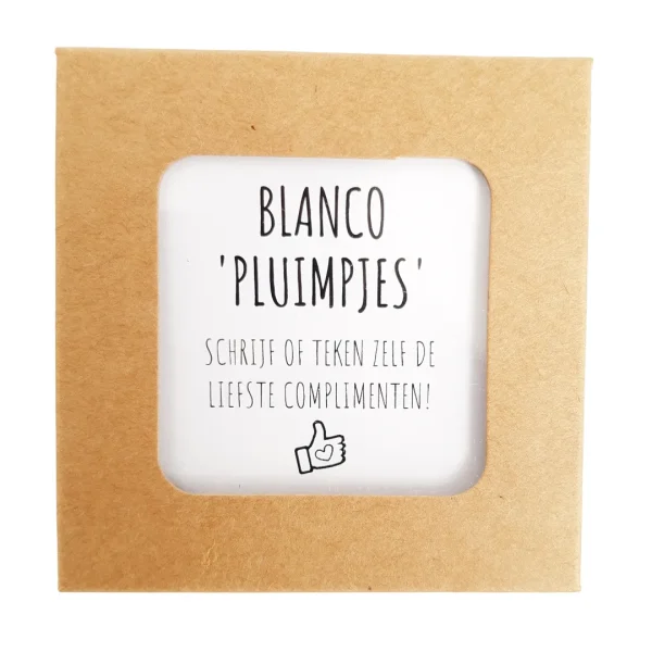 blanco mini pluimpjes